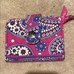 Vera Bradley Pink and Blue Floral Wallet